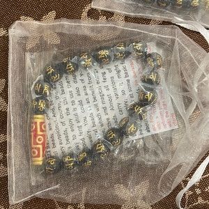 Dzi Beads Charm Bracelet